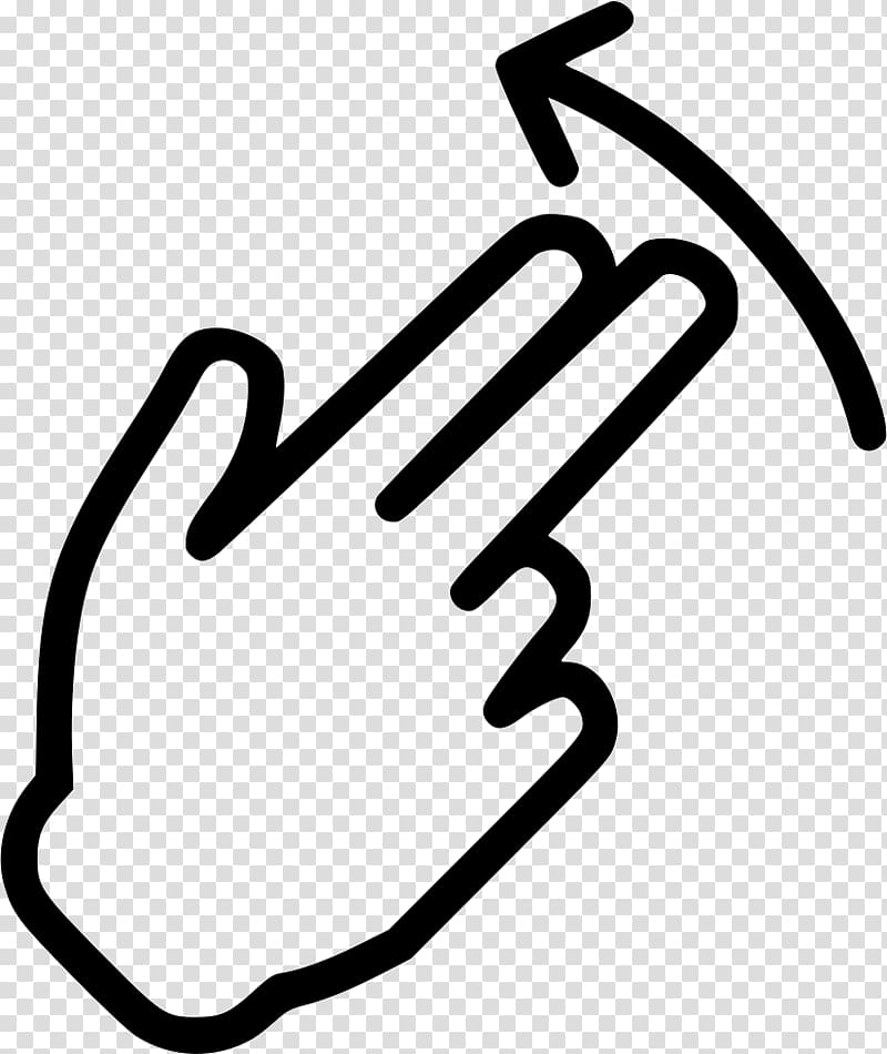 Computer Icons Hand Gesture Finger, swipe transparent background PNG clipart