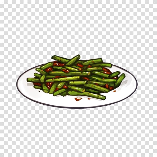Green bean Chili pepper, Chomp transparent background PNG clipart