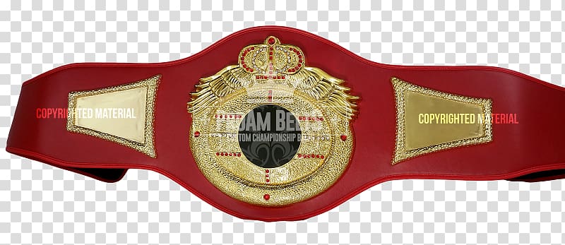 Championship belt Belt Buckles Strap, modified title transparent background PNG clipart