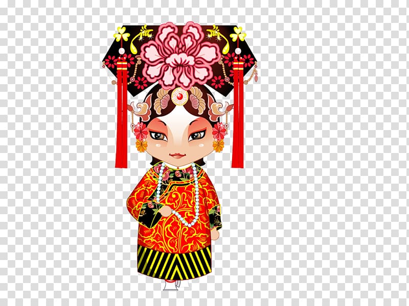 China Peking opera Cartoon Chinese opera, Cartoon opera princess transparent background PNG clipart