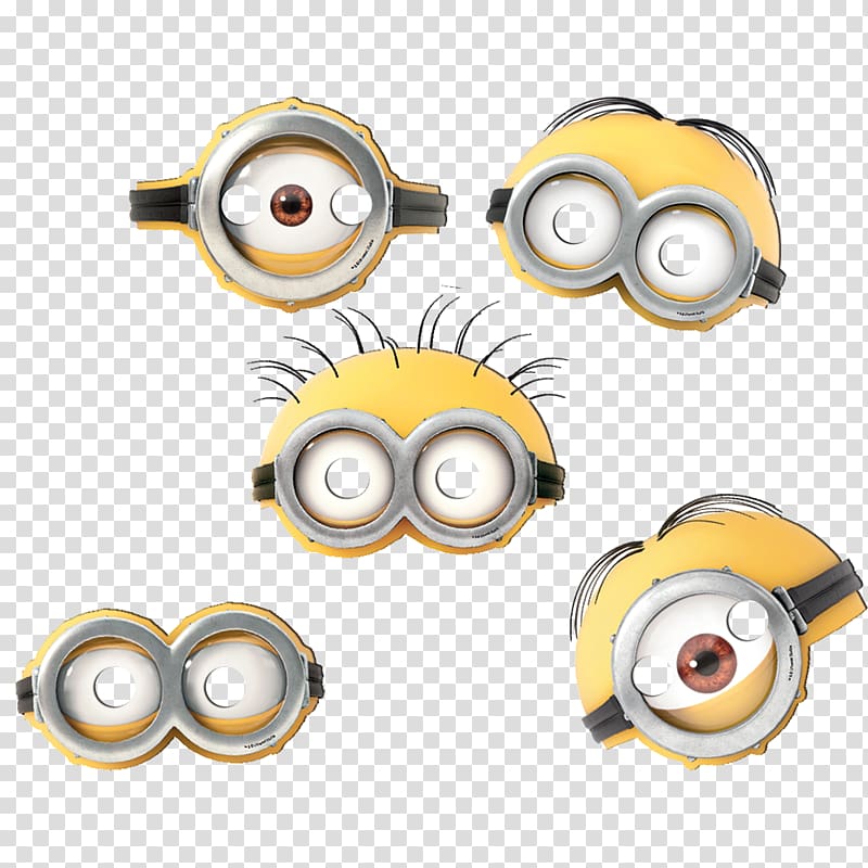 Evil Minions #2 Despicable Me Party Birthday, oculos minions transparent background PNG clipart