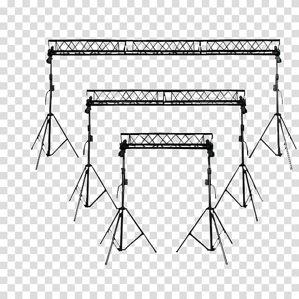 Truss System Triangle DJ lighting, truss with light/undefined transparent background PNG clipart