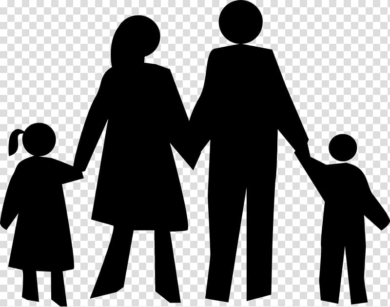 Family Silhouette , WORSHIP transparent background PNG clipart