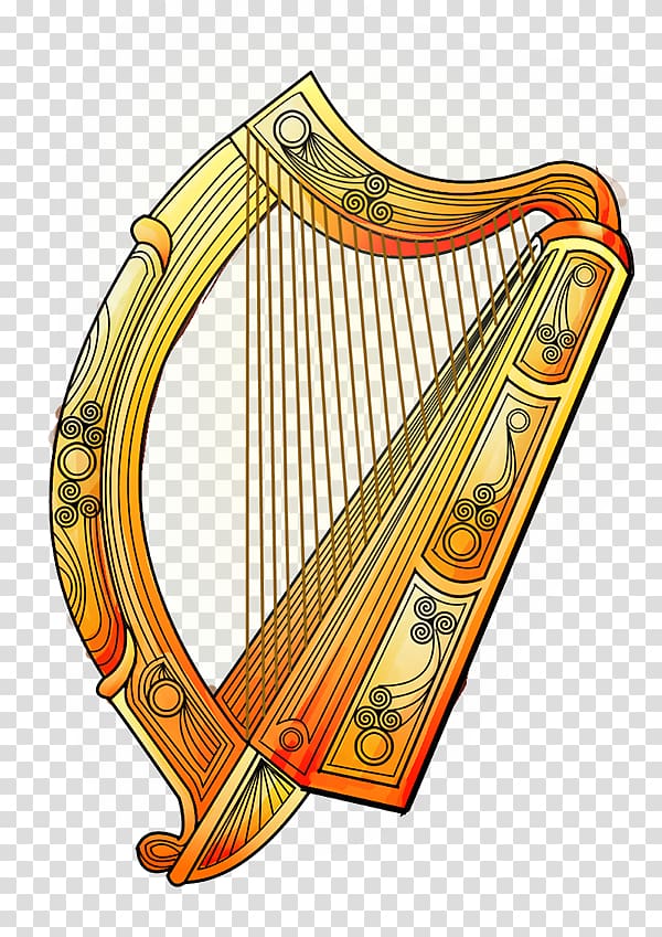 Celtic harp Konghou Lyre Musical Instruments, Celtic Harp transparent background PNG clipart