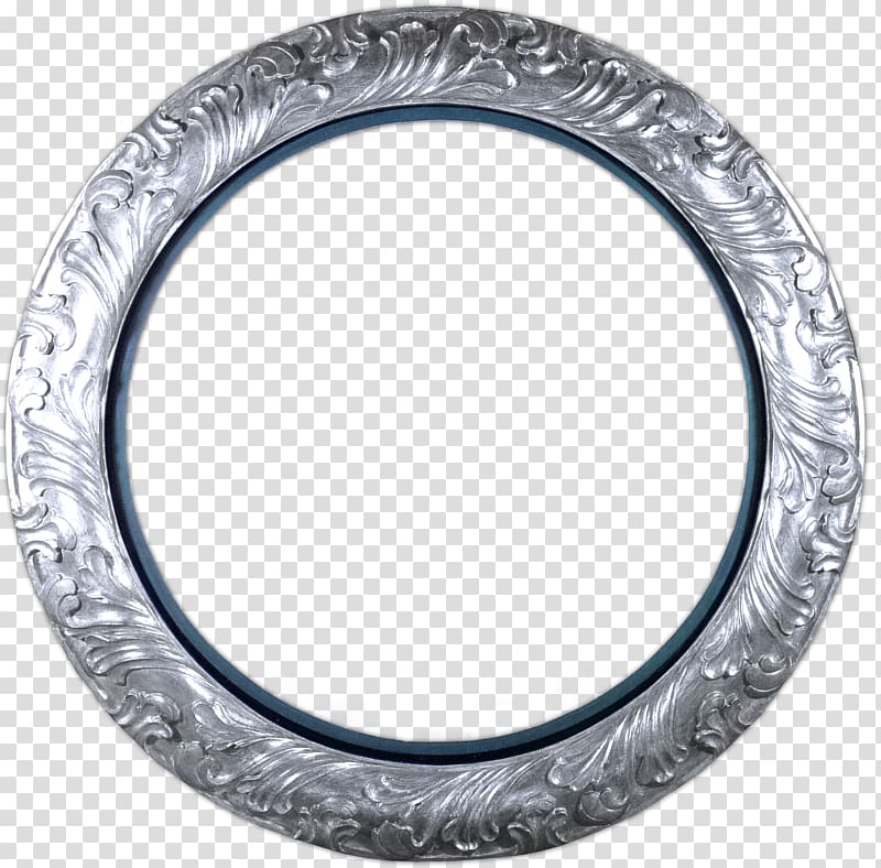Frames Circle Gold , silver frame transparent background PNG clipart