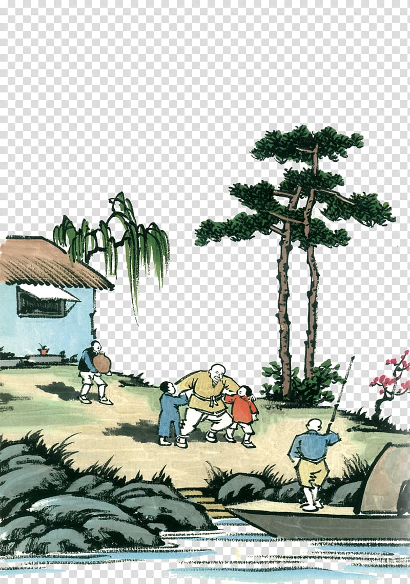 Vecteur Illustration, Old child transparent background PNG clipart