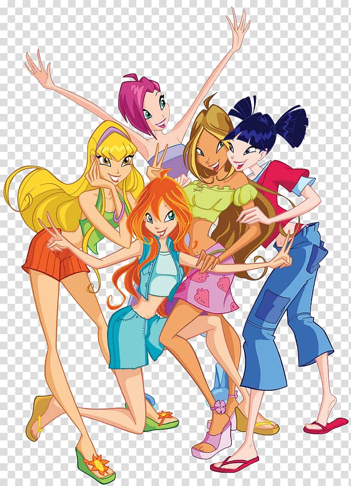 Bloom Roxy Musa Winx Club, Season 1 Tecna, CLUB GIRL transparent background PNG clipart