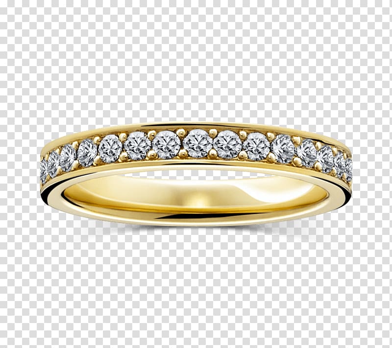 Wedding ring Diamond Eternity ring Gold, ring transparent background PNG clipart