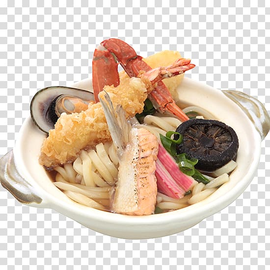 Asian cuisine Japanese Cuisine Sushi Yaki udon Menu, seafood transparent background PNG clipart