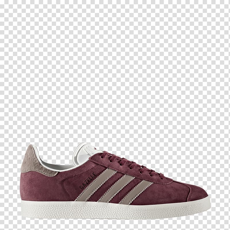 Sneakers Adidas Originals Shoe Maroon, gazelle transparent background PNG clipart