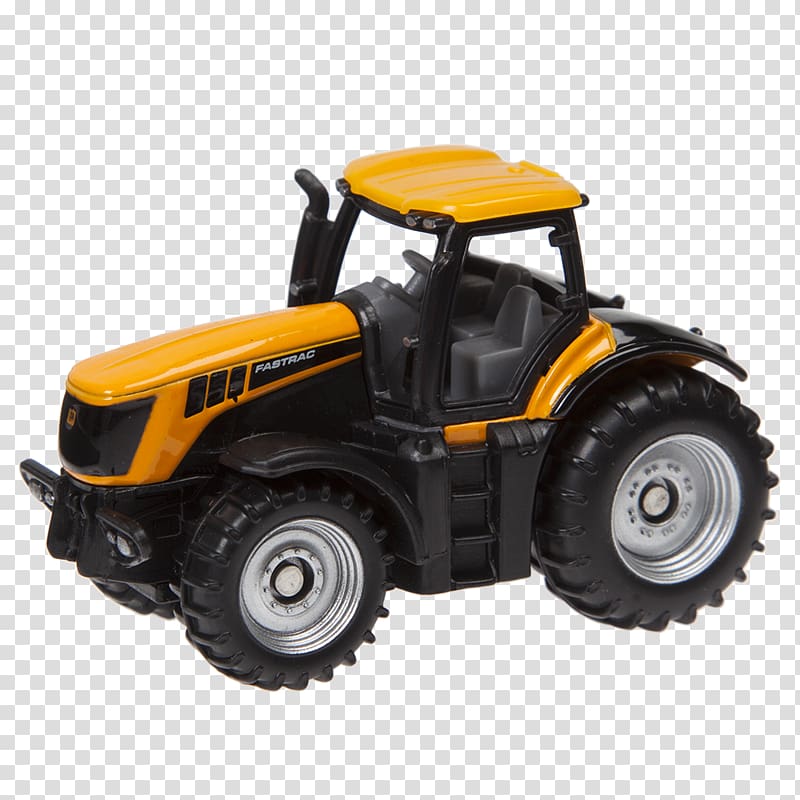 Tractor JCB Fastrac Loader Die-cast toy, Agriculture Product Flyer transparent background PNG clipart