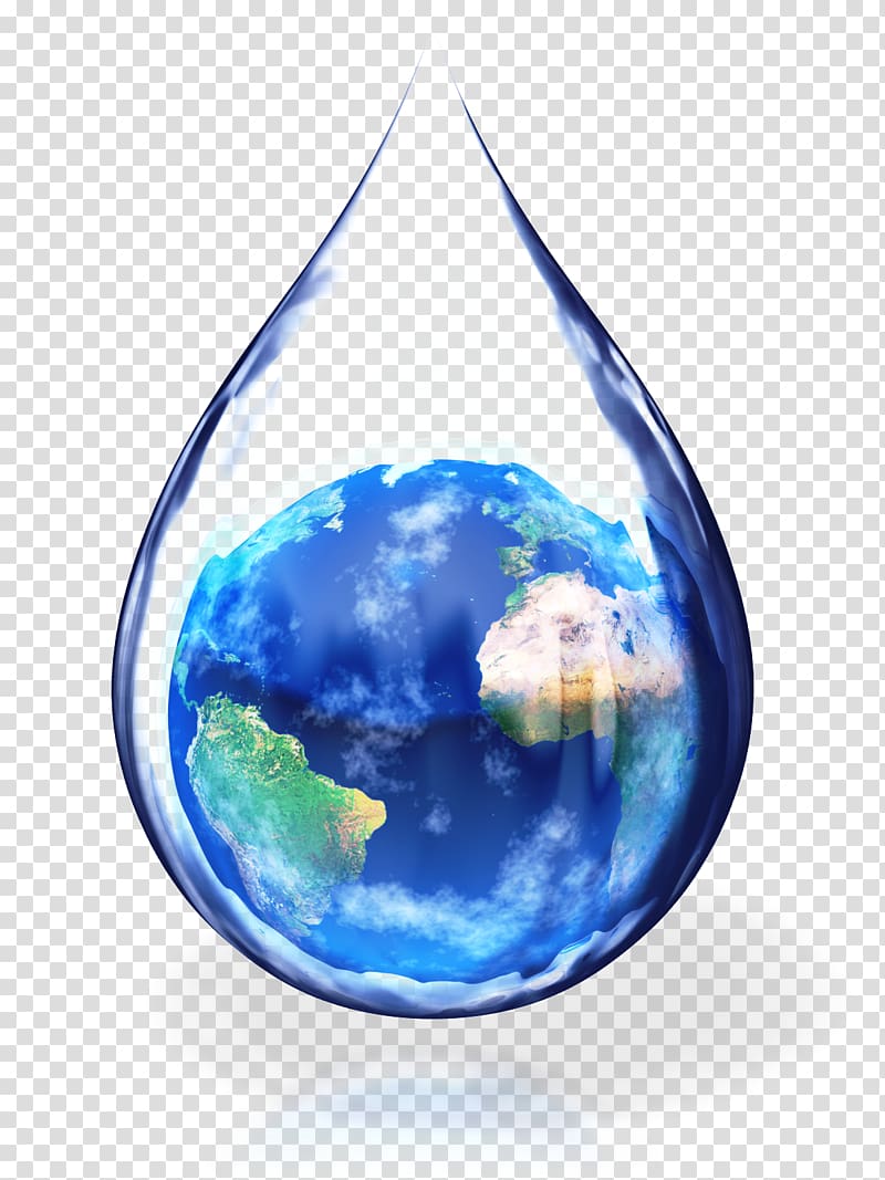 planet earth, Water conservation Water efficiency Drinking water Tap, drop transparent background PNG clipart