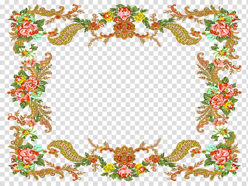 Frames Template, Marco de flores transparent background PNG clipart