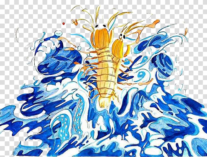 Graphic design Cartoon Lagosta Illustration, Anime Ocean Lobster Illustrator transparent background PNG clipart
