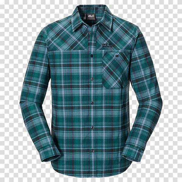 Sleeve Maitland Shirt Turquoise Tartan, shirt transparent background PNG clipart