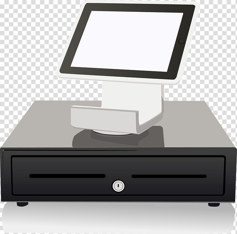 Point of sale Printer Computer Cash register, printer transparent background PNG clipart