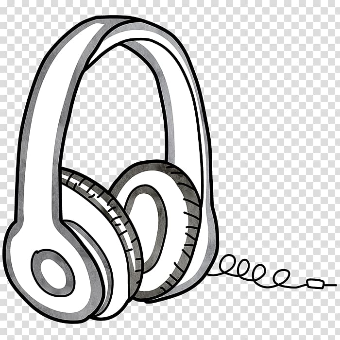 Headphones Line art , technologyposter transparent background PNG clipart