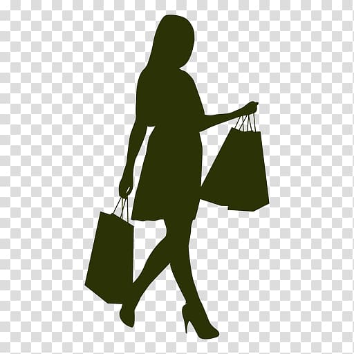 Shopping Bags & Trolleys Silhouette Tote bag, women bag transparent background PNG clipart
