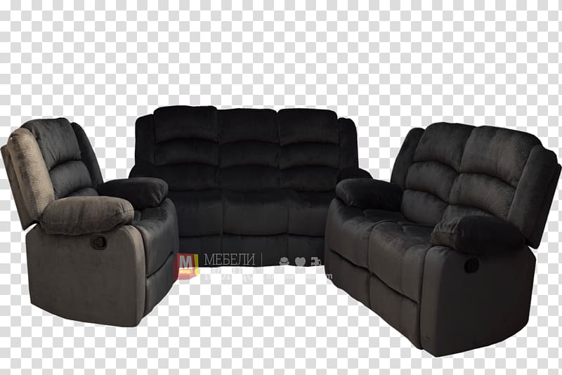 Recliner Couch Furniture Wing chair Sprzedajemy.pl, Siva transparent background PNG clipart