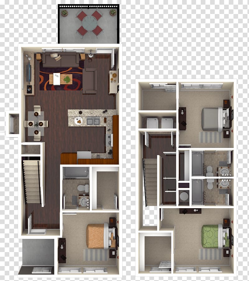 Floor plan House Apartment Bedroom The Retreat at Orlando, dorm transparent background PNG clipart