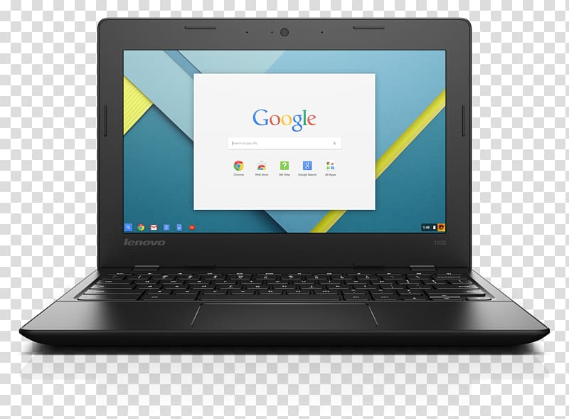 Laptop Lenovo 100S Chromebook Celeron Chrome OS, Laptop transparent background PNG clipart