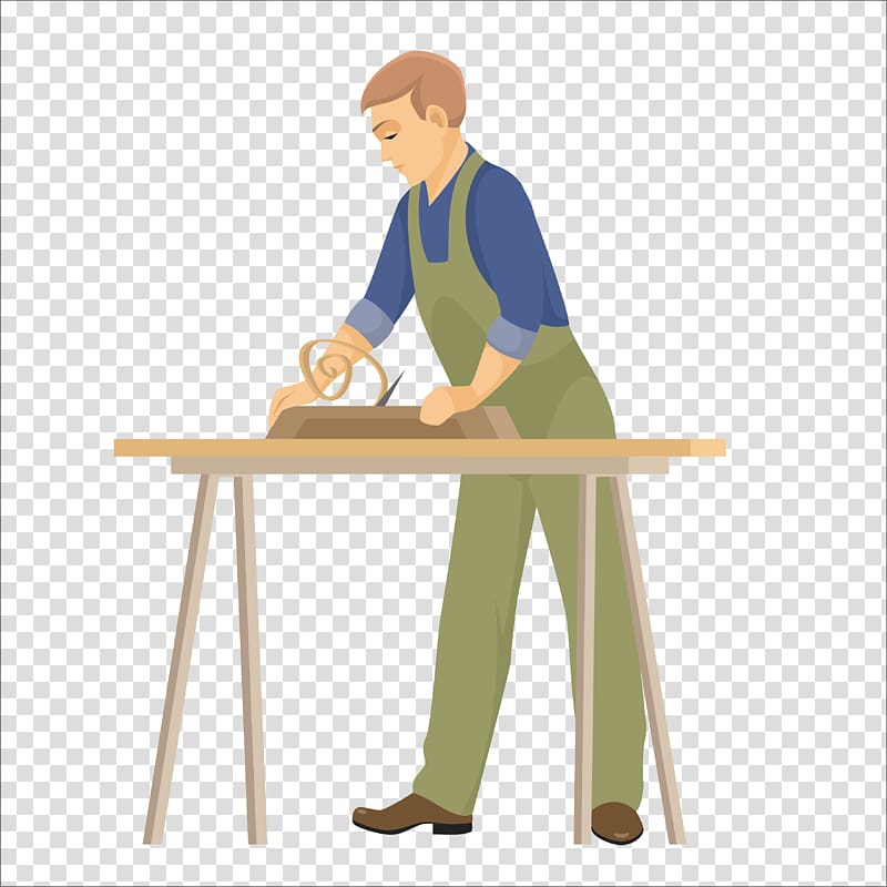 Euclidean Profession Drawing Illustration, Flat bucket carpentry transparent background PNG clipart