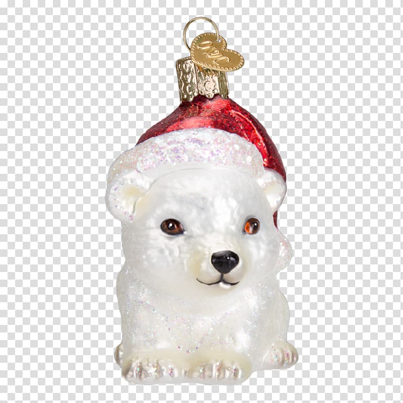 Christmas ornament Santa Claus Christmas decoration Polar bear, hand-painted hat transparent background PNG clipart