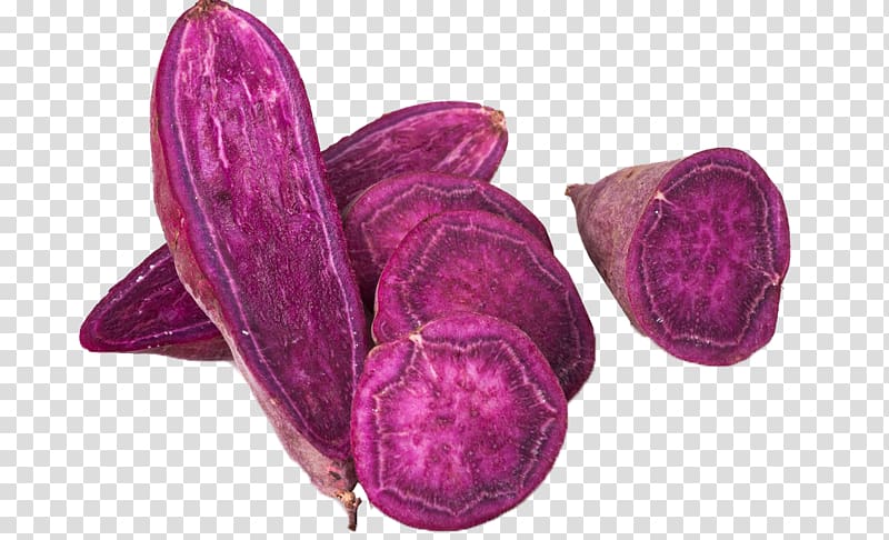 Sweet potato Dioscorea alata Purple Vegetable Food, Purple sweet potato transparent background PNG clipart