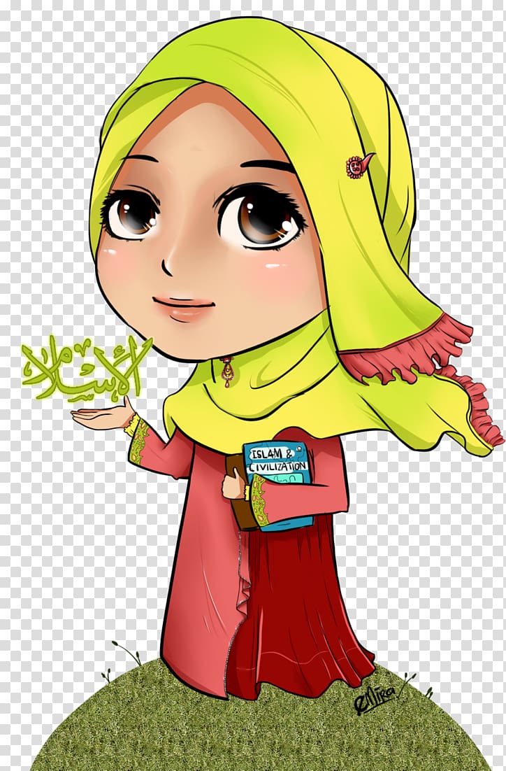 Islam Muslim Hijab Cartoon Allah, muslim transparent background PNG clipart
