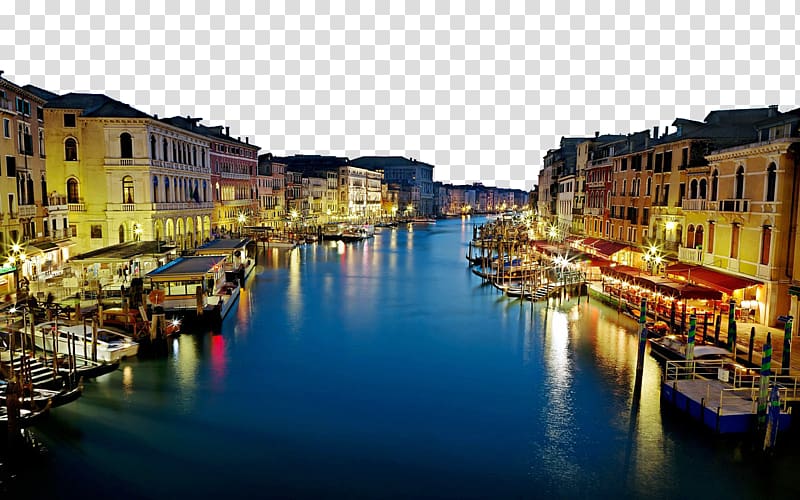 night in venice, italy transparent background PNG clipart