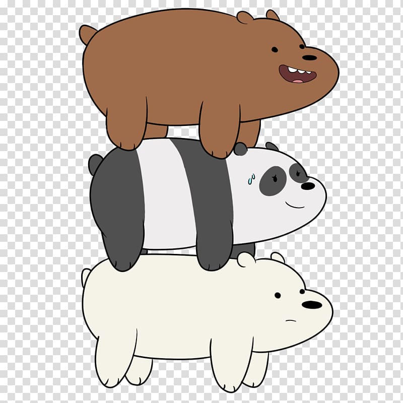 brown bear, polar bear, and panda bear, Grizzly bear Desktop We Bare Bears, Season 3 Drawing, bears transparent background PNG clipart