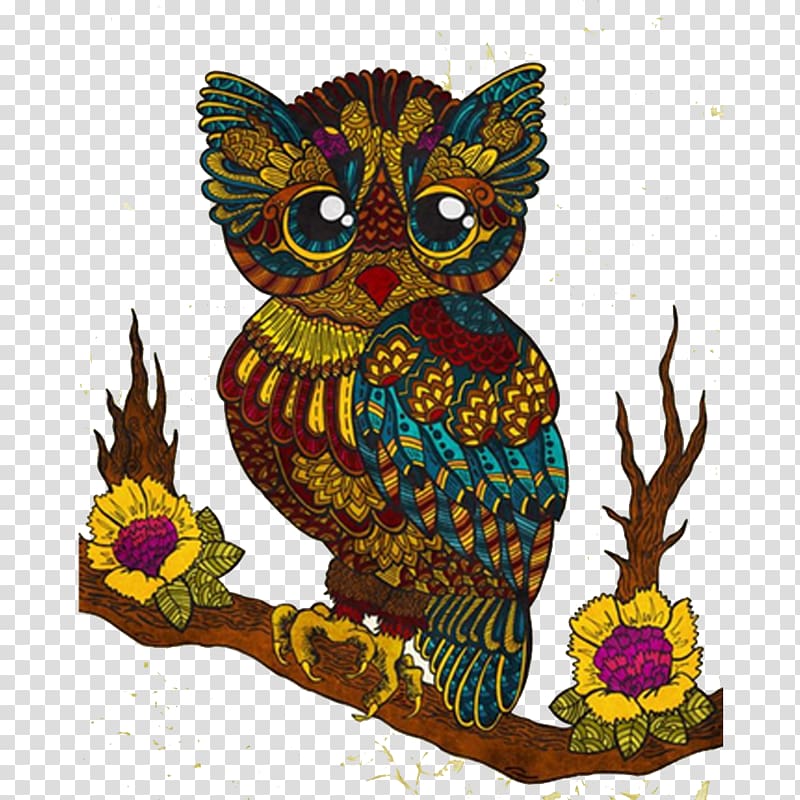 Art Illustration, Fairy owl illustration transparent background PNG clipart