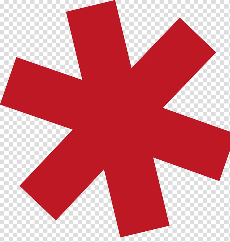 Asterisk Computer Icons , red star transparent background PNG clipart