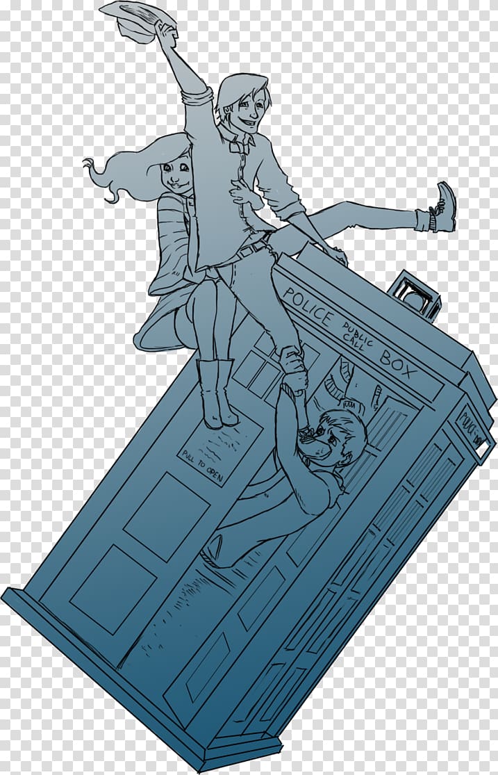 Tenth Doctor TARDIS Eleventh Doctor Seventh Doctor, Doctor transparent background PNG clipart