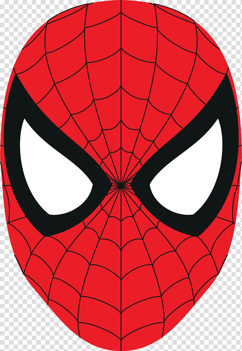 Marvel Spider-Man head illustration, Spider-Man Logo Mask , mask transparent background PNG clipart