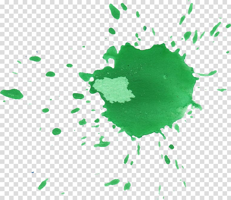 Green Watercolor painting Desktop , watercolor splash transparent background PNG clipart