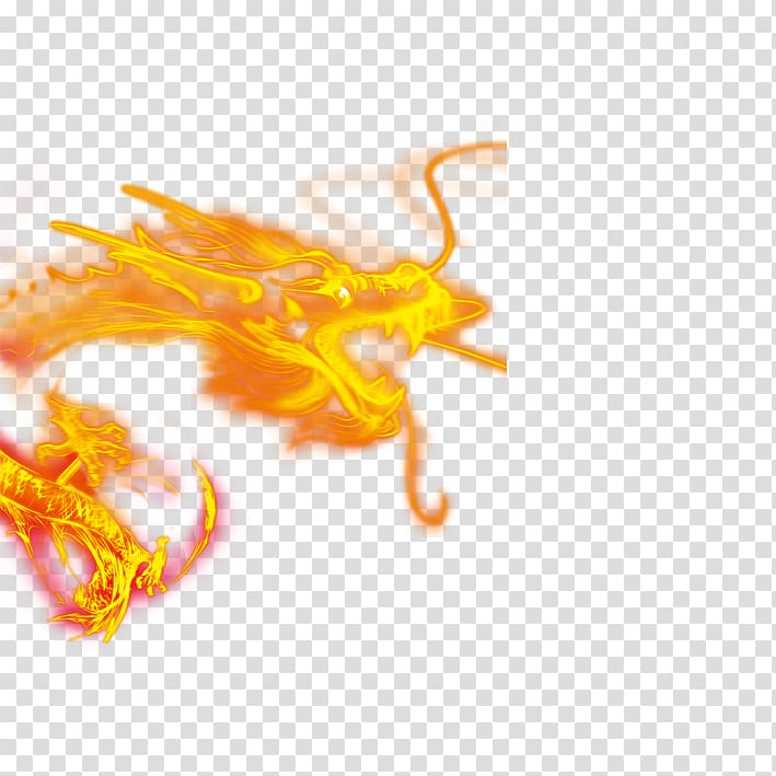 Light-emitting diode LED lamp, Fiery dragon transparent background PNG clipart
