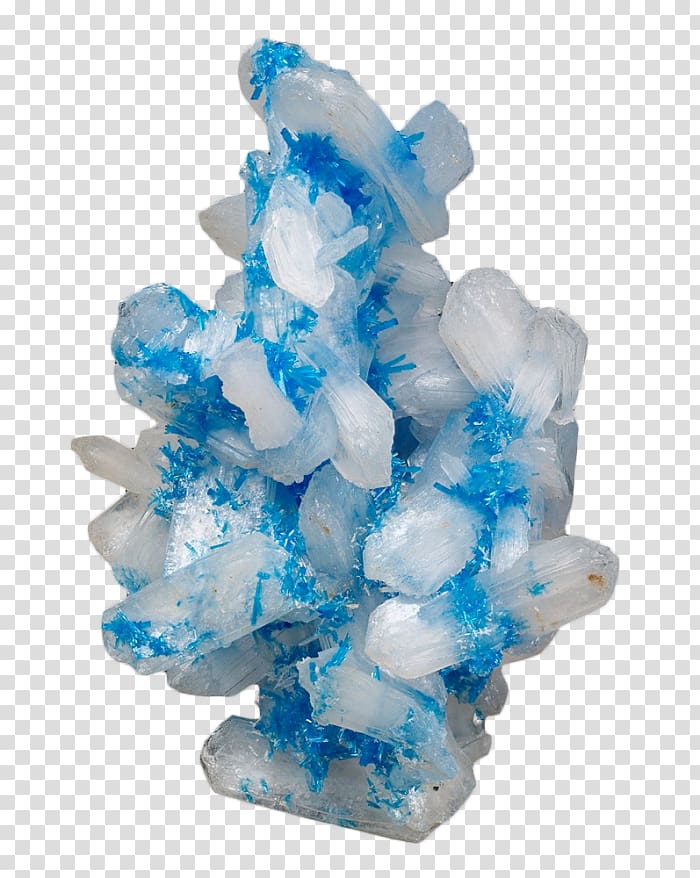 Crystal Blue Cavansite Mineral Stilbite, Stone transparent background PNG clipart