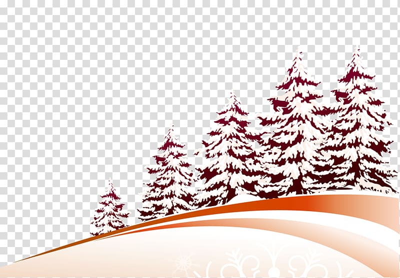 Christmas tree Pine, Snow Christmas Tree transparent background PNG clipart