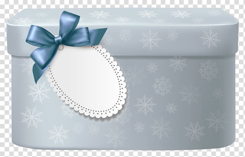 Gift Christmas , blue box transparent background PNG clipart