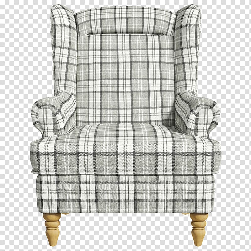 Chair Tartan Slipcover Plaid, chair transparent background PNG clipart