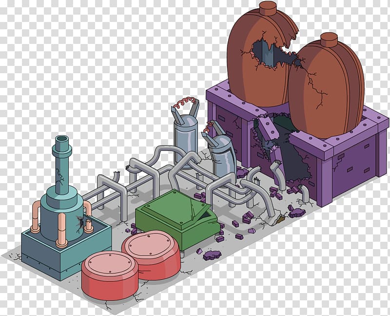 The Simpsons: Tapped Out Nuclear reactor core Nuclear power plant, Power Plant 3d transparent background PNG clipart