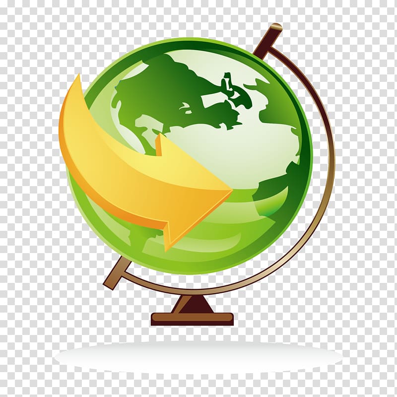 Globe Icon, Green Globe material transparent background PNG clipart