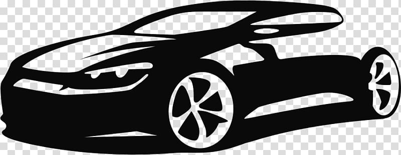 sports car black and white clipart