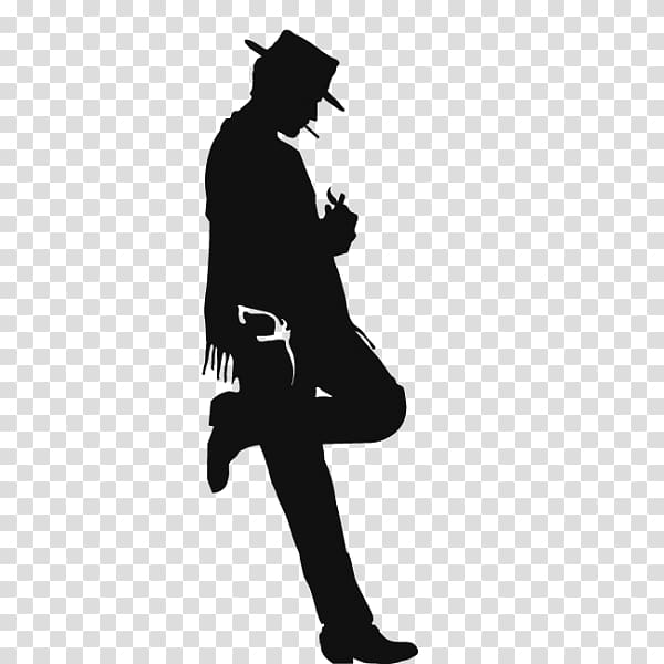 Silhouette Actor Western Wall decal, charlie chaplin transparent background PNG clipart