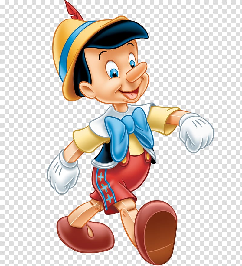 Disney's Pinocchio illustration, Pinocchio Walking Happy transparent background PNG clipart