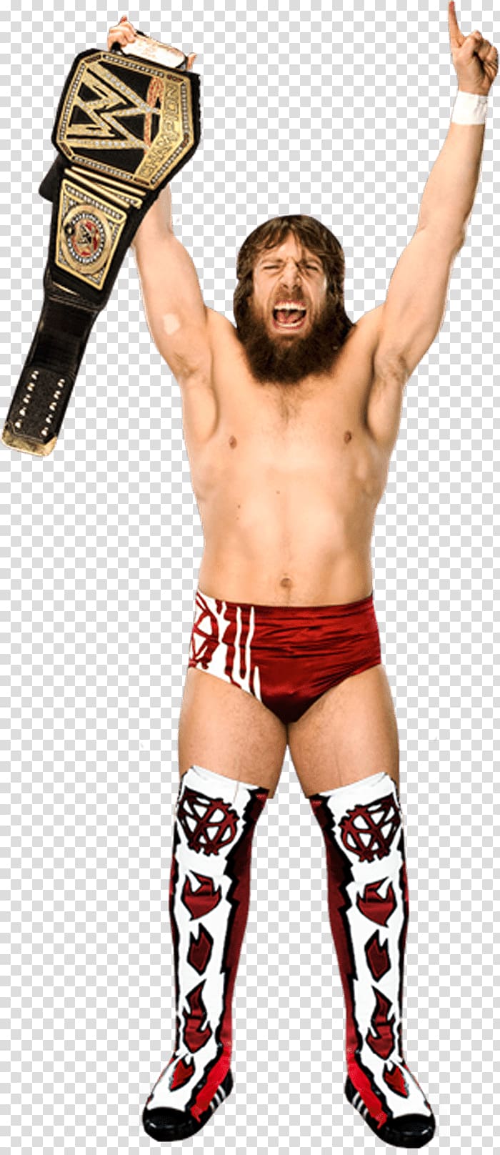 wrestler holding his championship belt, Daniel Bryan Winner With Belt transparent background PNG clipart