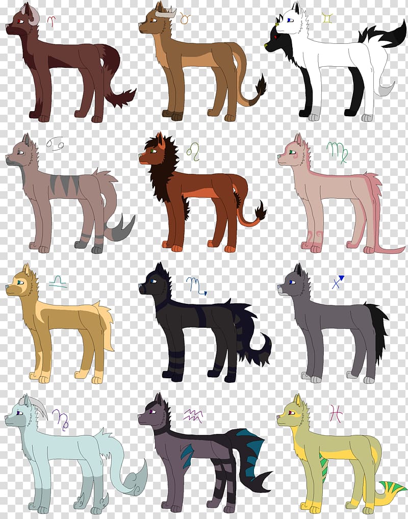 Dog breed Zodiac Astrological sign Puppy, zodiac pack transparent background PNG clipart