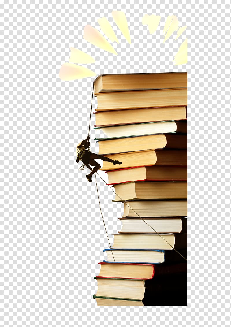 Climbing Poster Advertising, Climb books transparent background PNG clipart