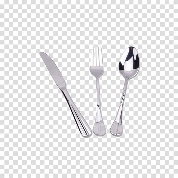 Spoon Knife Fork Spork Tableware, Levin Jane Adams stainless steel knife and fork spoon stripes transparent background PNG clipart